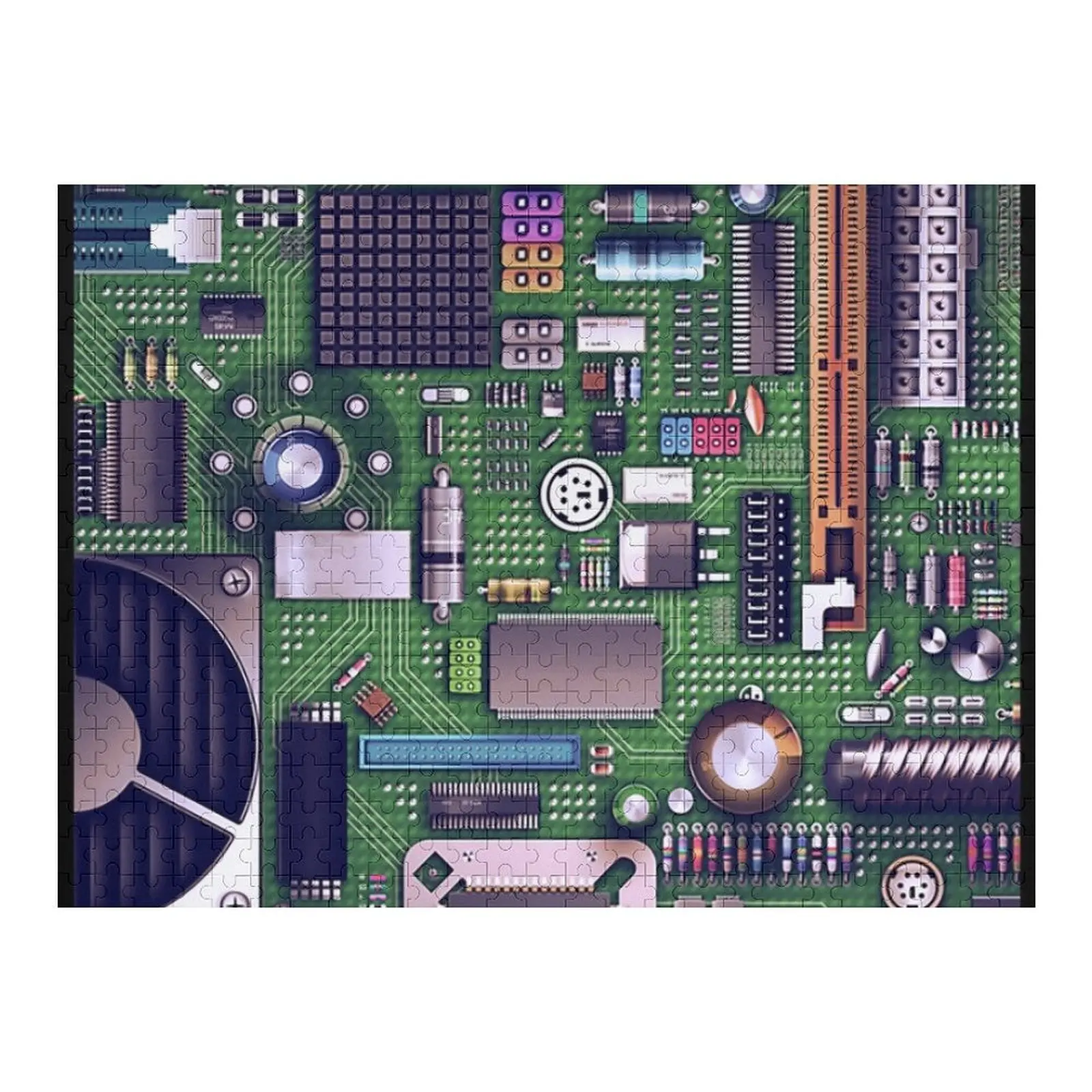 

Motherboard PCB Printed Circuit Board Jigsaw Puzzle Scale Motors Toys For Children Works Of Art Personalised Puzzle