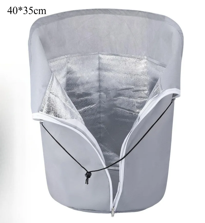 Vaso de flores capa protetora respirável e absorvente de água jardim planta capa de isolamento térmico árvore de fruto à prova de frio