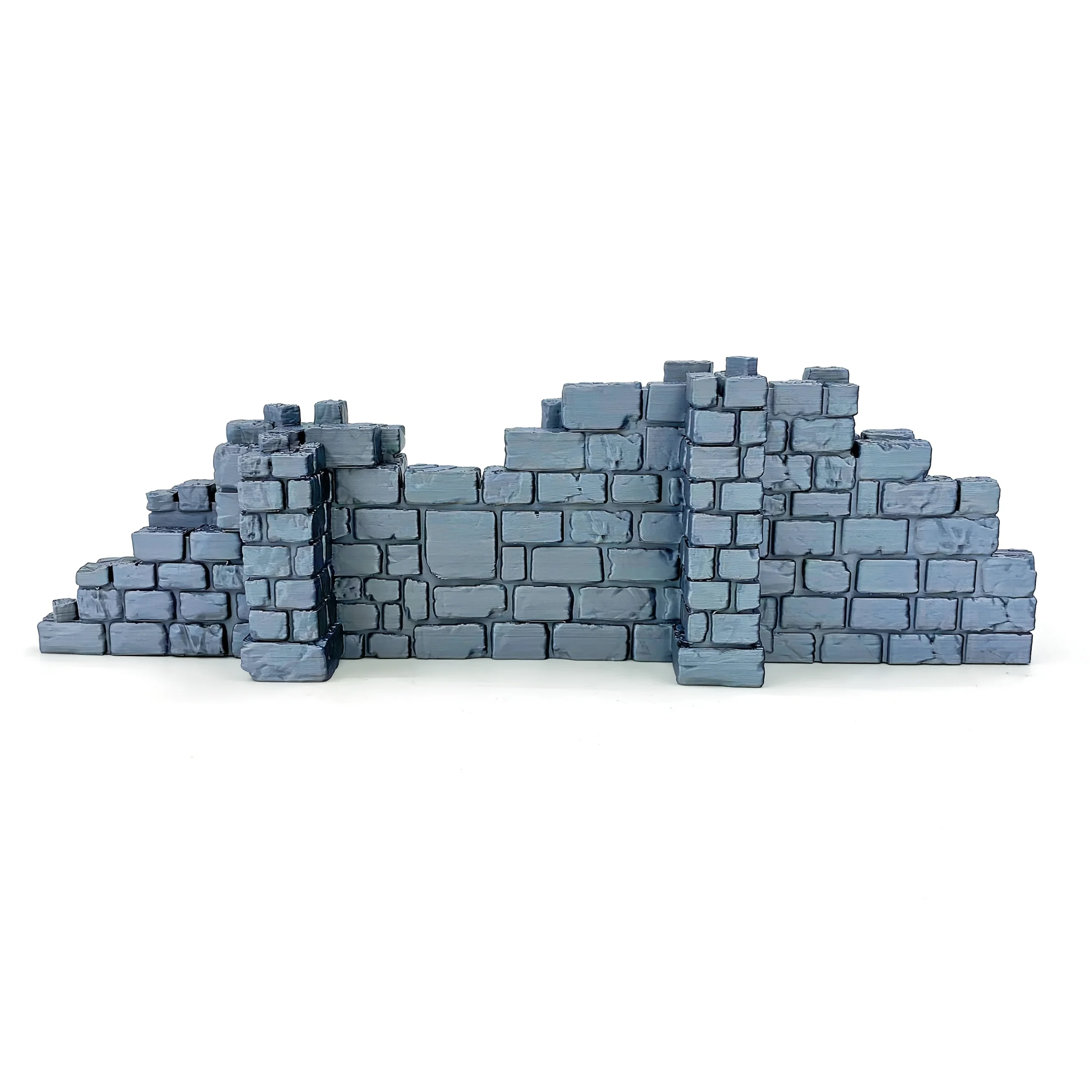 1pc 3D printing of low wall ruins, fully restored with super realistic battle damage wind, home decoration fish tank landscaping