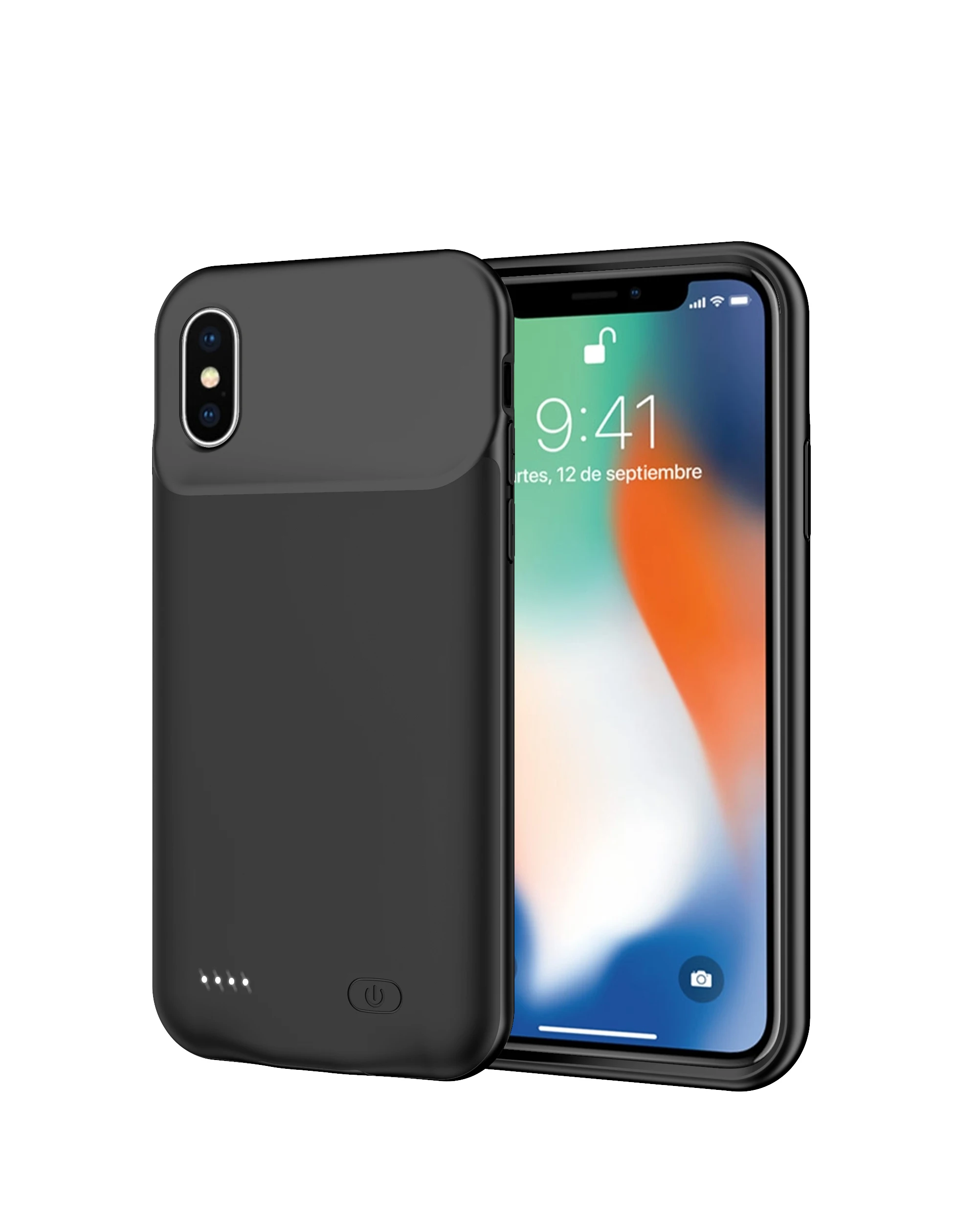 IPhone用外部バッテリー充電器ケース,7000mAh,X,XS,スマートフォン用