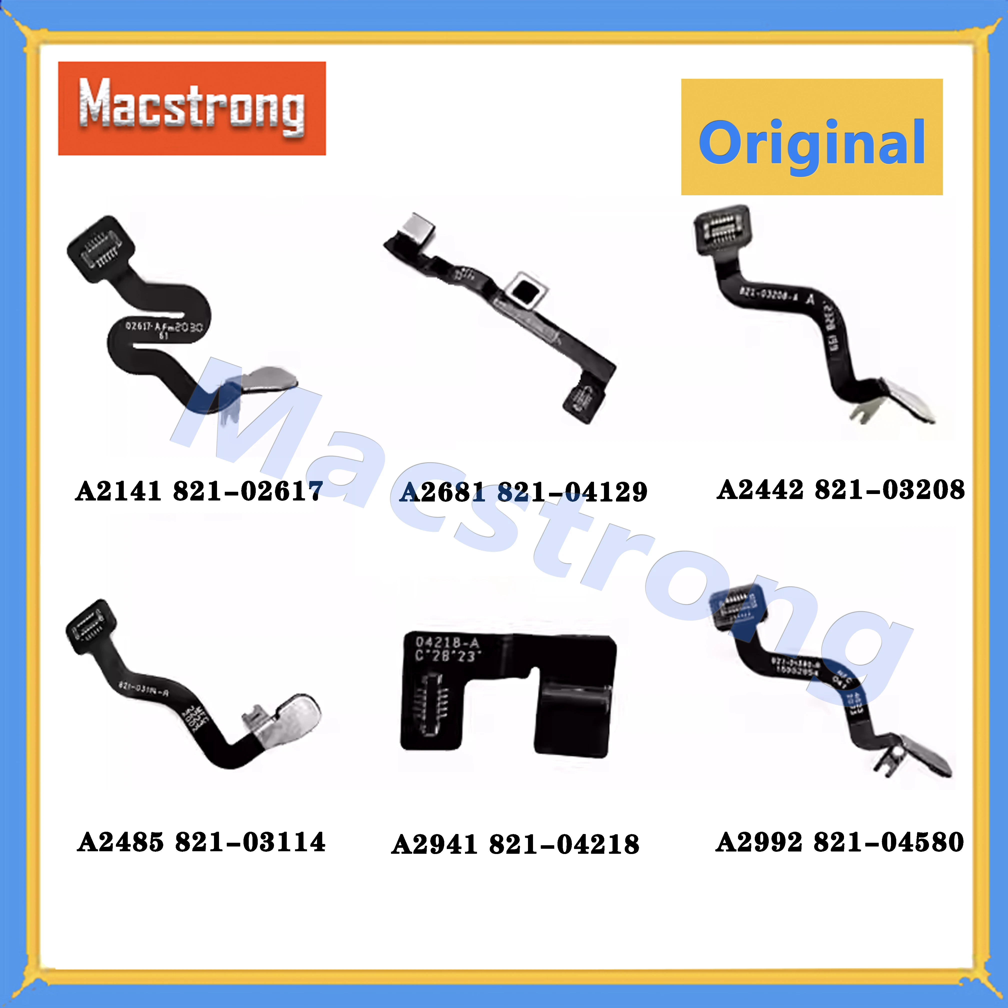 

Оригинальный кабель датчика ЖК-дисплея для A2141 A2442 A2779 A2485 A2780 A2681 A294 Кабель для сна ЖК-экрана с программой 821-03208 821-03114