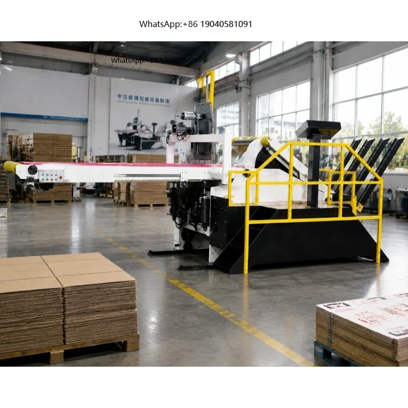 High-speed Semi-Automatic Paper Case Sorting Machine with Stacker Feeder and Paging Function