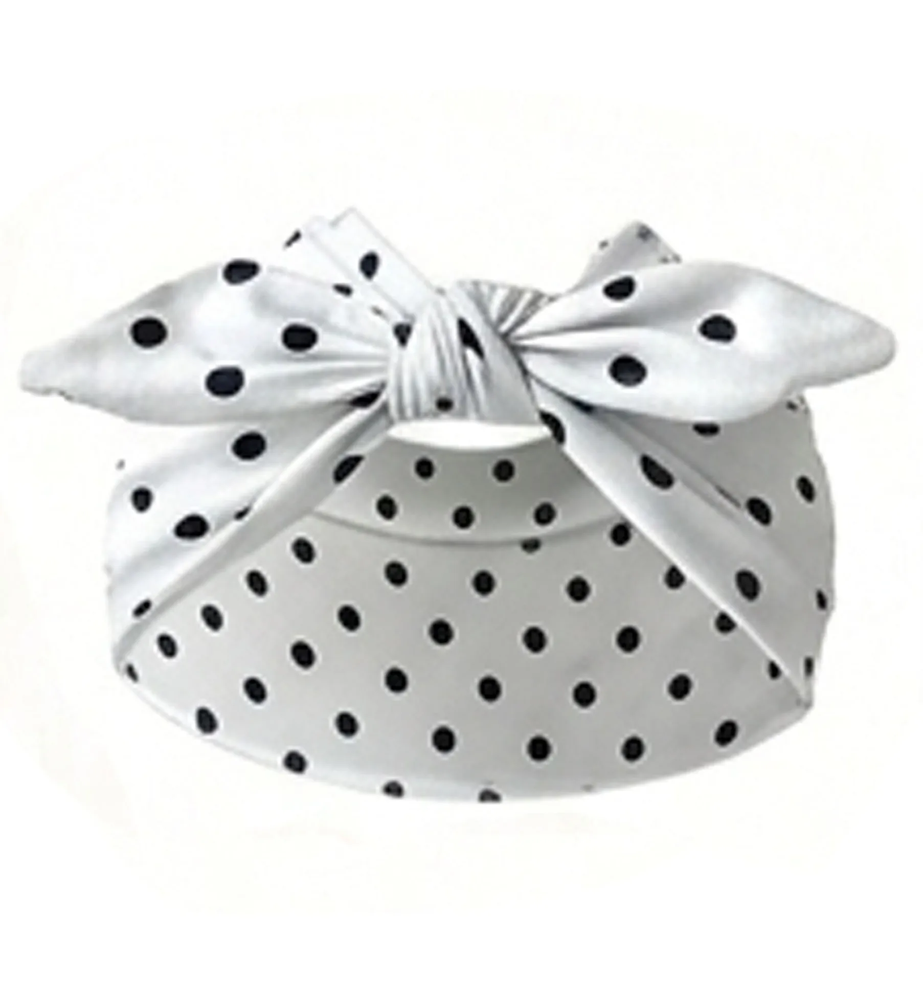 Vintage Polka Dot Bow Tie Hairband Wide-brimmed Rabbit Ears Hair Accessories for Women's Headwear,suitable for Face Washing