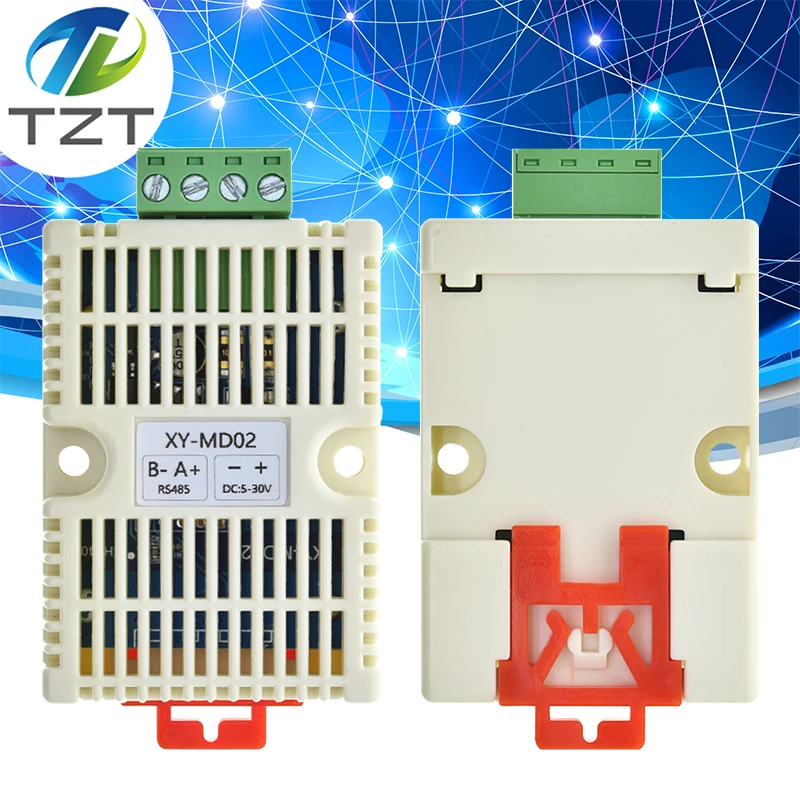 

Датчик температуры и влажности TZT XY-MD02, модуль датчика обнаружения, Modbus SHT20, датчик температуры, аналоговый сигнал RS485