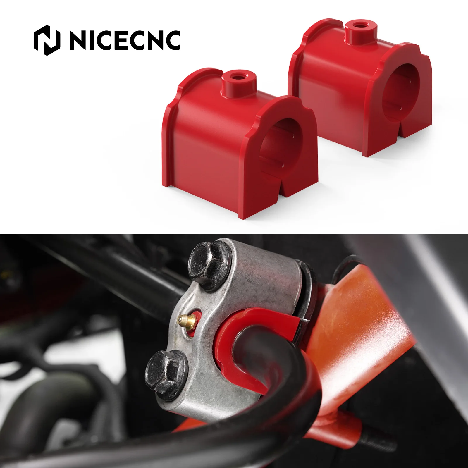 

NICECNC UTV X3 Stabilizer Bar Bushing For Can-Am Maverick X3 900 2018 R RR Max 2017-2024 706002302 706004264 95A Polyurethane
