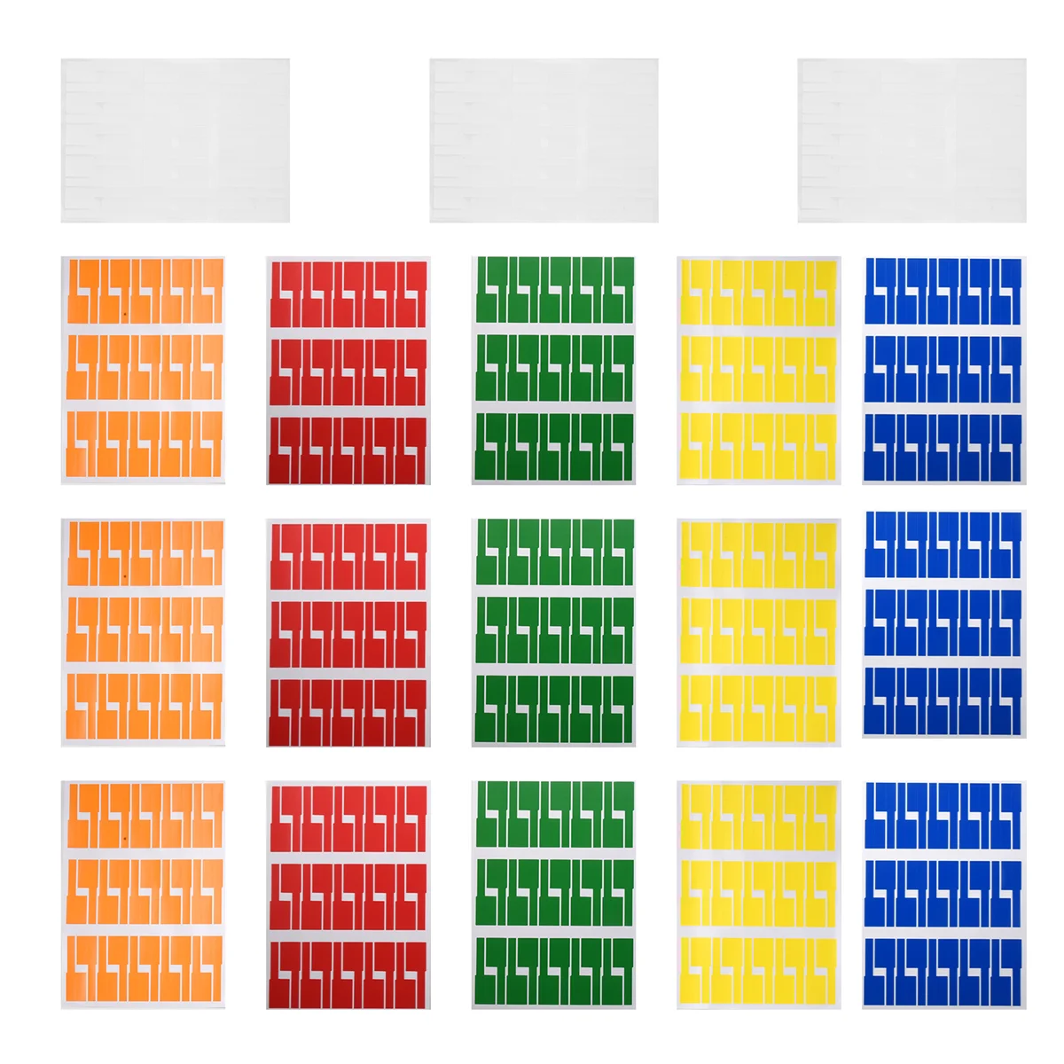 A66R-540Pcs/18 Sheets Cable Labels Tags Cable Markers Self Adhesive Cable Labels Waterproof Tear Wire