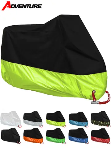 Motorcycle Cover Waterproof All Season Motorbike Cover Dustproof UV Protective Outdoor Indoor Moto Scooter Motorbike Rain Cover