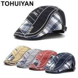 2024 Branded Cotton Newsboy Cap For Men Fashion Flat Caps Women Boinas Ducibill Hat Adult Unisex Bone Gorras Planas Ivy Hats