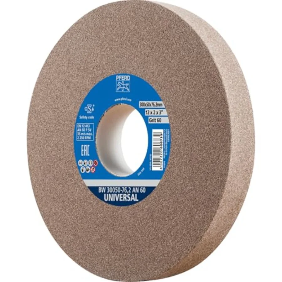 

Круг шлифовальный витрифицированный для станков, диаметр 12 дюймов, толщина 2 дюйма, посадочное отверстие 3 дюйма, зернистость 60, оксид алюминия, для общего металлообработки