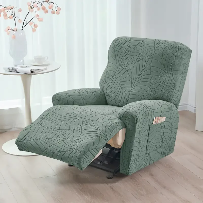 Jacquard Split Recliner Sofabezüge Elastic Stretch Relax Sesselbezug Rutschfeste Liege Einzelsofa Schonbezüge Wohnzimmer – Detail 7
