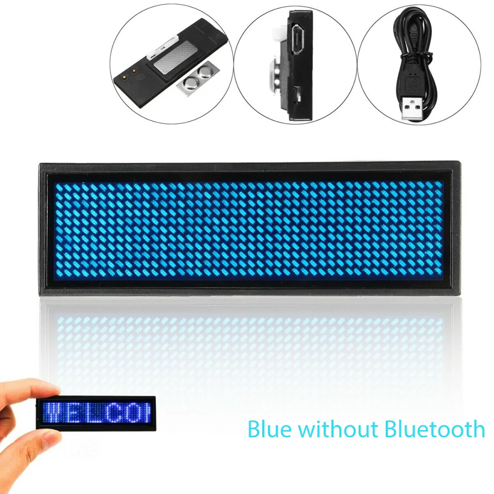 diymore Bluetooth LED Modul Namensschild DIY programmierbare Scrolling Message Board Mini LED Display HD DIY elektronische Kit 8