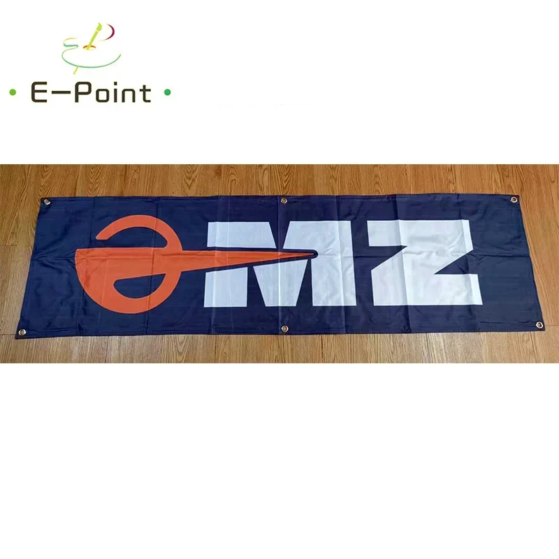 130G 150D Material Germany Motorcycle MZ Racing Banner 1.5ft*5ft (45*150cm) Size for Home Flag Indoor Outdoor Decor yhx116