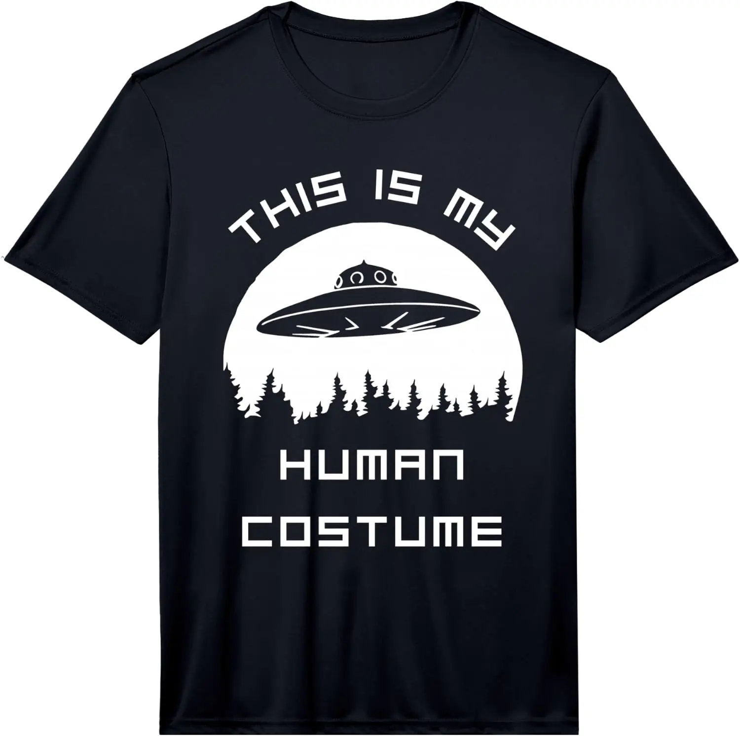 Funny Alien UFO Universe Space Humor Men Women Kids Performance T-Shirt 100% Cotton Trendy Y2K Short-Sleeve Tee – Soft,
