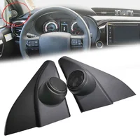 2 uds altavoz de puerta delantera de coche cubierta de Tweeter Panel embellecedor para Toyota Hilux 2016-2019 para Fortuner 2016-2019