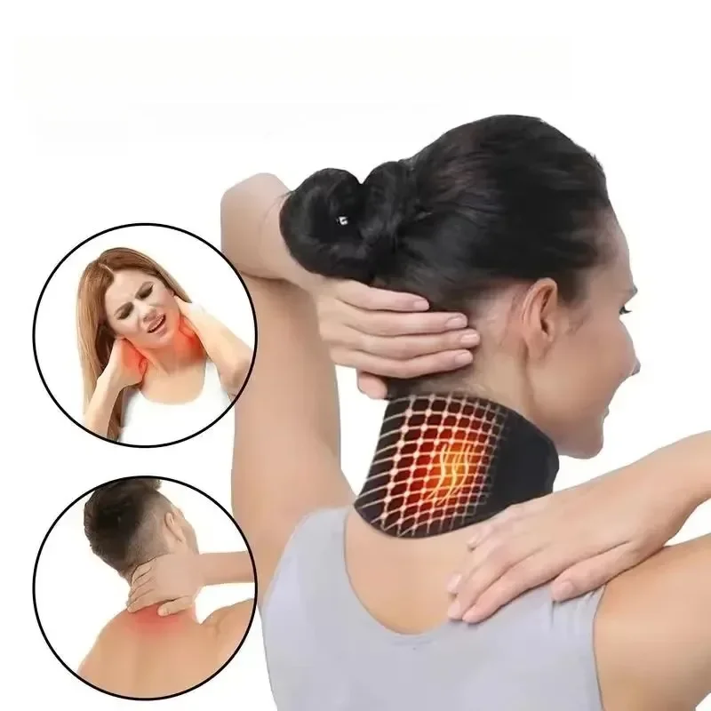 USB Electric Neck Shoulder Heating Pad 5 Temperature Modes Adjustable Winter Heated Neck Wrap for Pain Relief