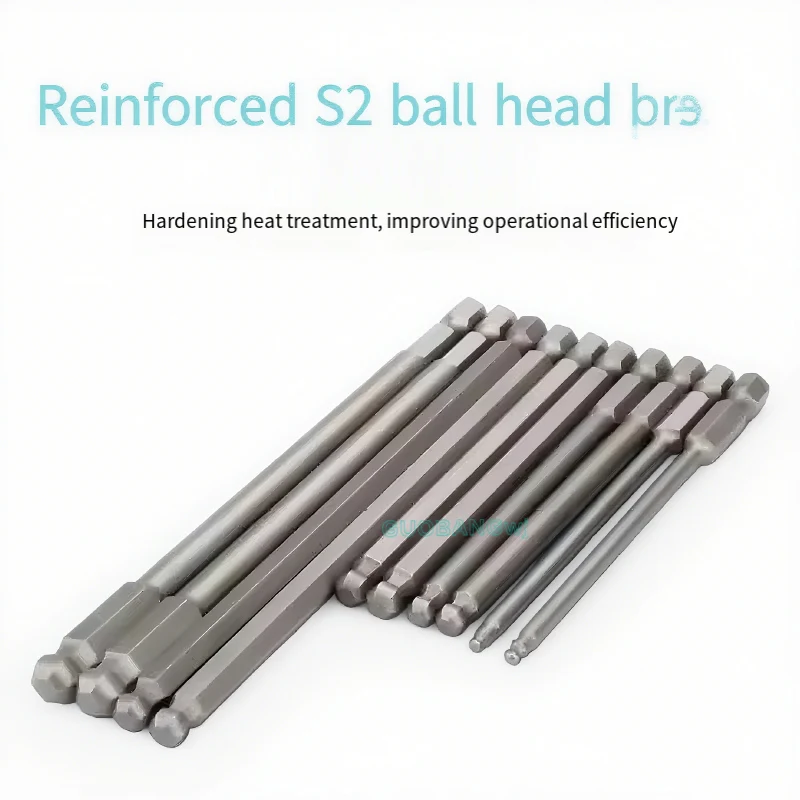 

50/65/100/150mm Ball End Hex Screwdriver Bit H2-H8 Magnetic Batch Head Allen Wrench Drill Bit Impact Screw Driver