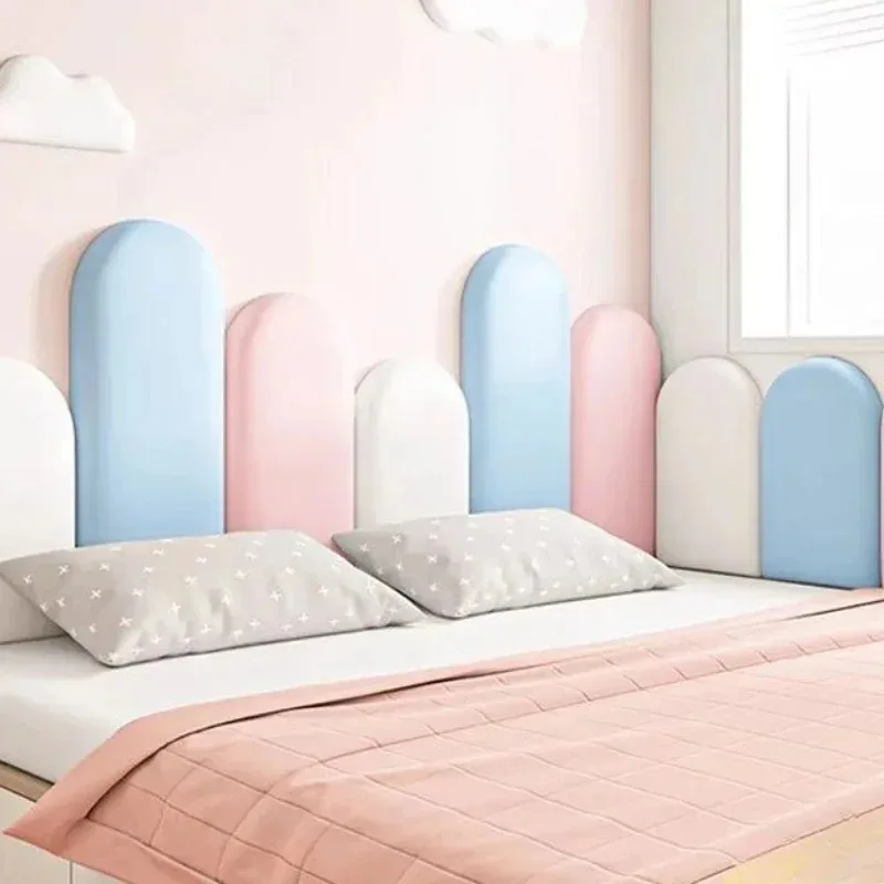 NONE 1PC 40x20cm Nordic Stil Kopfteil Schlafzimmer Kopf Bord Aufkleber Zimmer Anti-kollision Wand Panels Hause dekoration ﻿