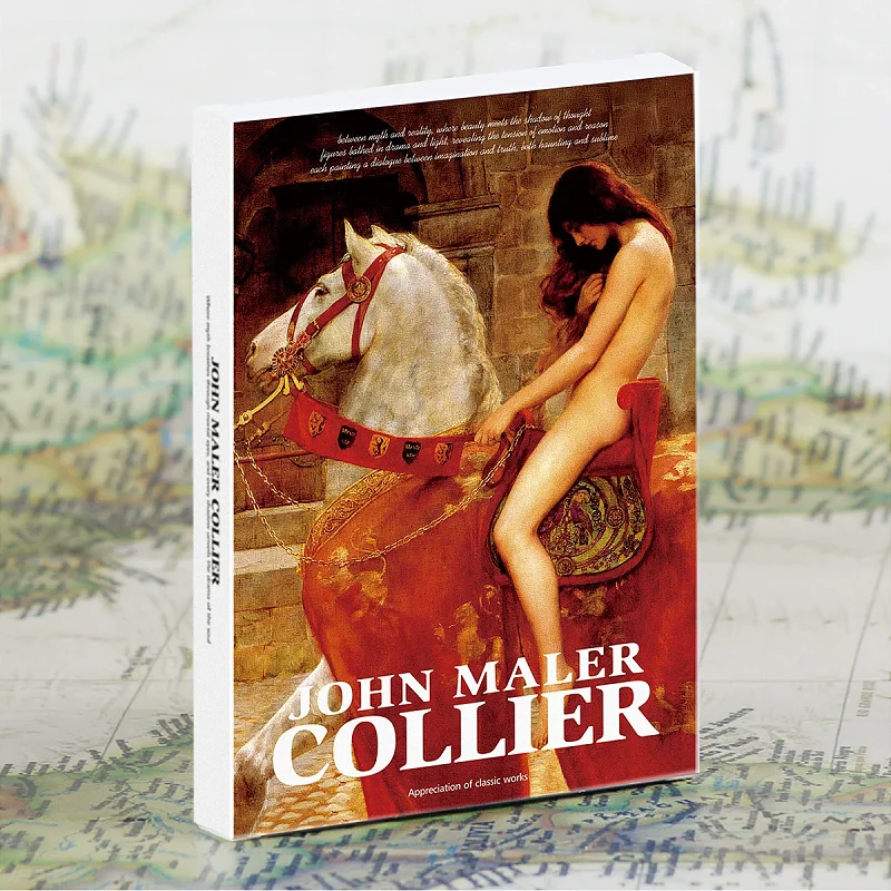 30PCS John Maler Collier Oil Painting Postcards Set - Classic British Artwork Collection Vintage Greeting Cards