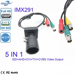 1080P 1/3 IMX291 Sensor WDR HD 1080P SDI+AHD+TVI+CVI+CVBS 1080P CCTV Security SDI Camera OSD Menu 2.8-12mm varifocal lens