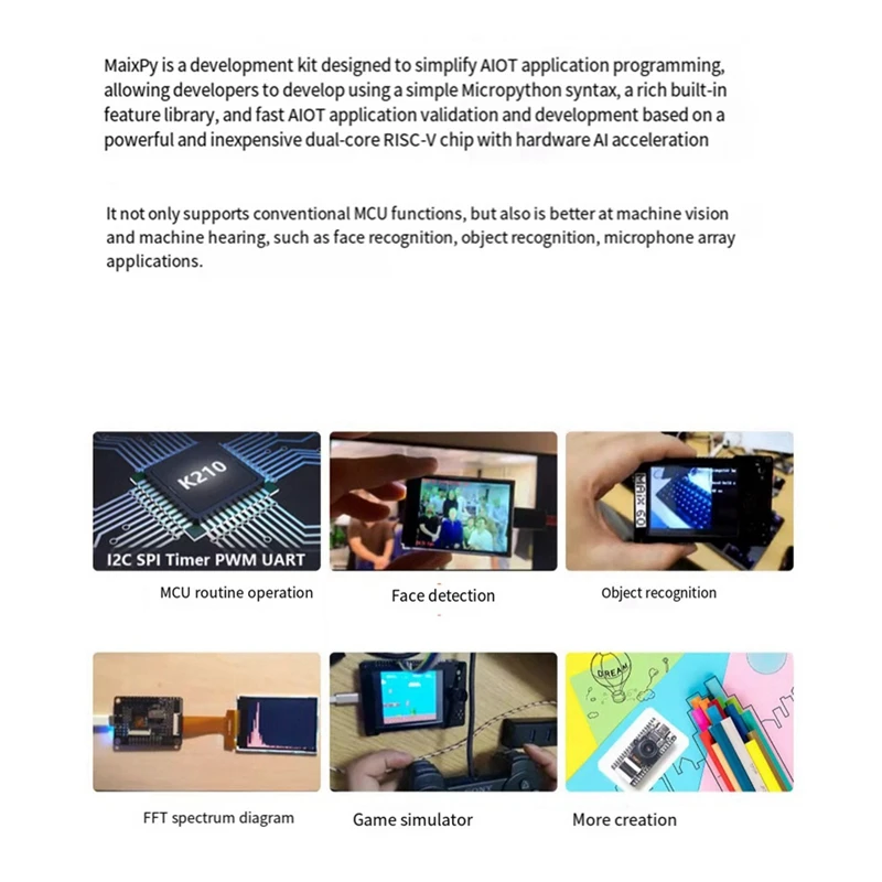 AU67-Maix Bit Development Board RISC-V AI+LOT K210 In-Line Breadboard Motherboard Expansion Board