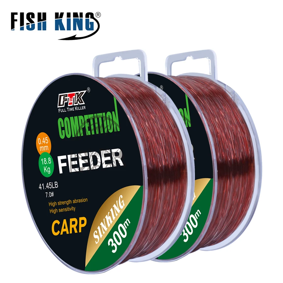 300M Super Strong Carp Fishing Line Wine Red Monofilament Nylon Line Feeder Fishing Accessories 0.14mm-0.50mm 15.35LB-44.75LB