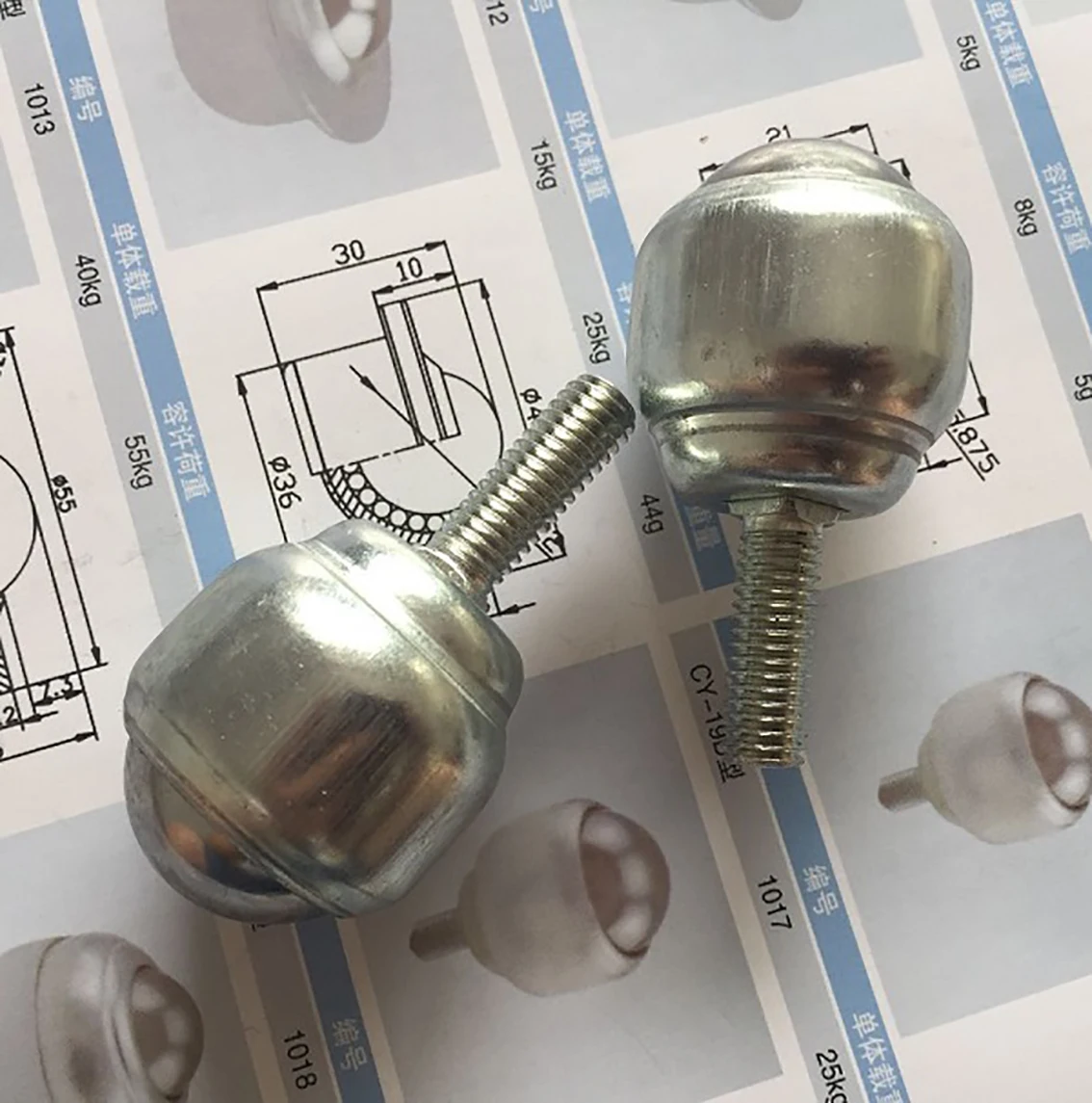 1 pçs CY-12D-CY-40F rolo bola roda universal com haste de metal giratória bola rodízio roda diy modelo móveis acessórios de ferragem