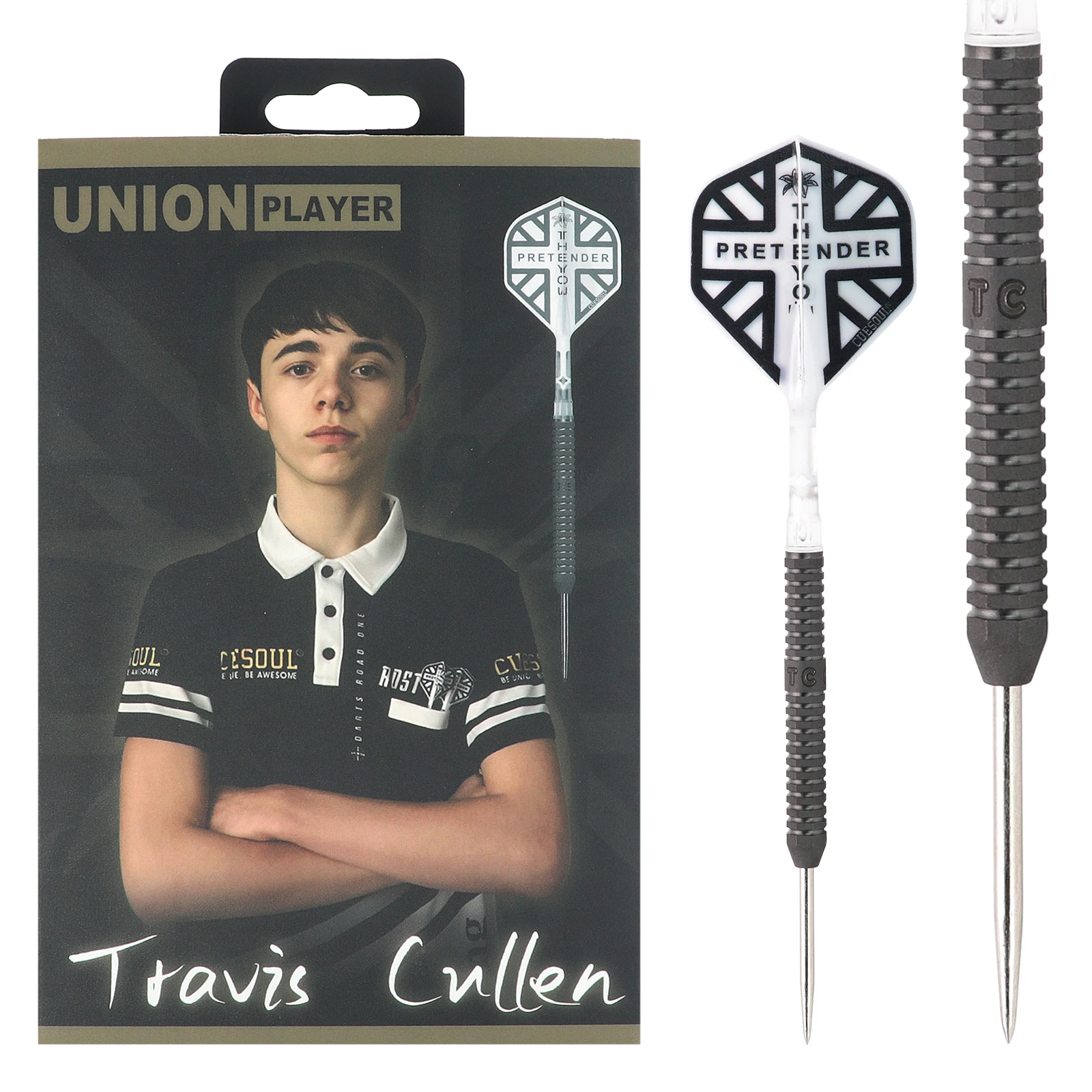 CUESOUL Travis Cullen 21g 90% Tungsten Steel Tip Dart Barrels,Oil Paint Finished