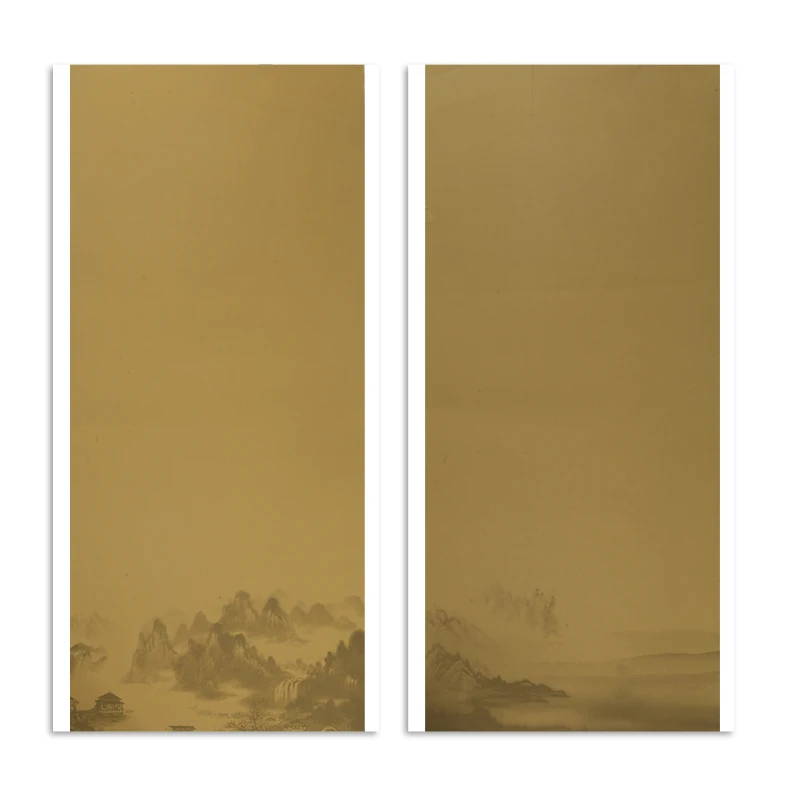 Batik Half Ripe Xuan Paper Chinese Calligraphy Brush Pen Works Rice Paper Writing Painting Papier Retro Landscape Pattern Papier