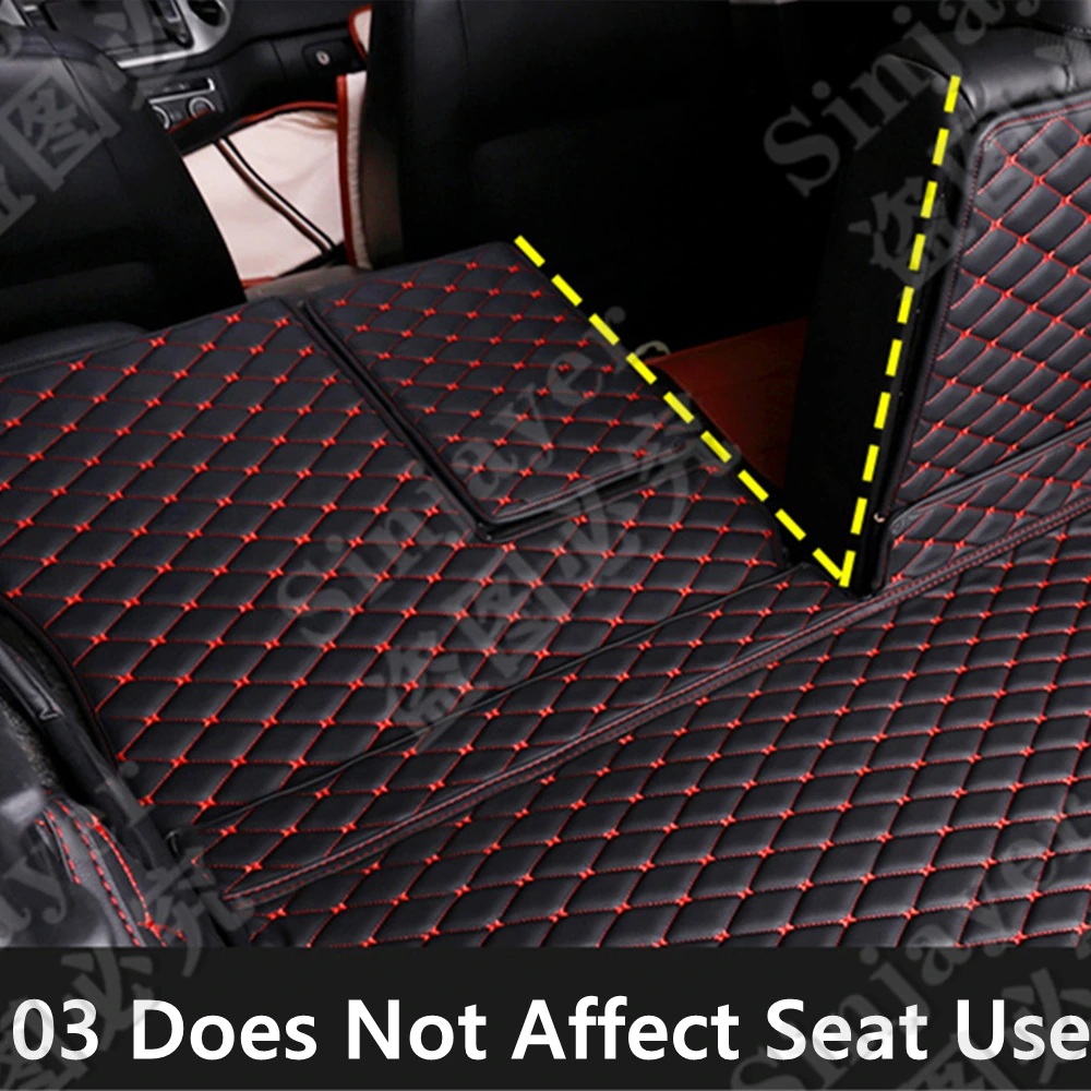 Car Trunk Mat Fit For SUBARU Outback 2021 2022 2023 Rear Cargo Cover Carpet Liner Tail Interior Vehicles Parts Boot Luggage Pad