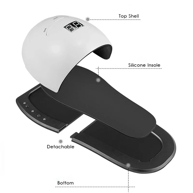 48W Slipper Nagellampe LED-Licht für Nägel Gel Lack Trockner Maniküre Maschine Professionelle Nagel UV LED Lampe