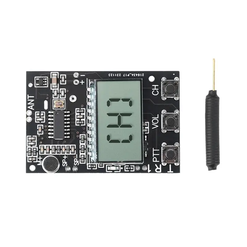 For Home  FM Walkie Talkie Circuit Board Transceiver Module FM Transmitter Receiver Module 7 Frequency 27-480Mhz DC3.3-6V