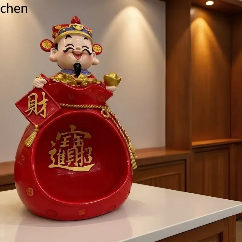 D16- god of wealth figurine- attract wealth and treasure resin craft- reception desk