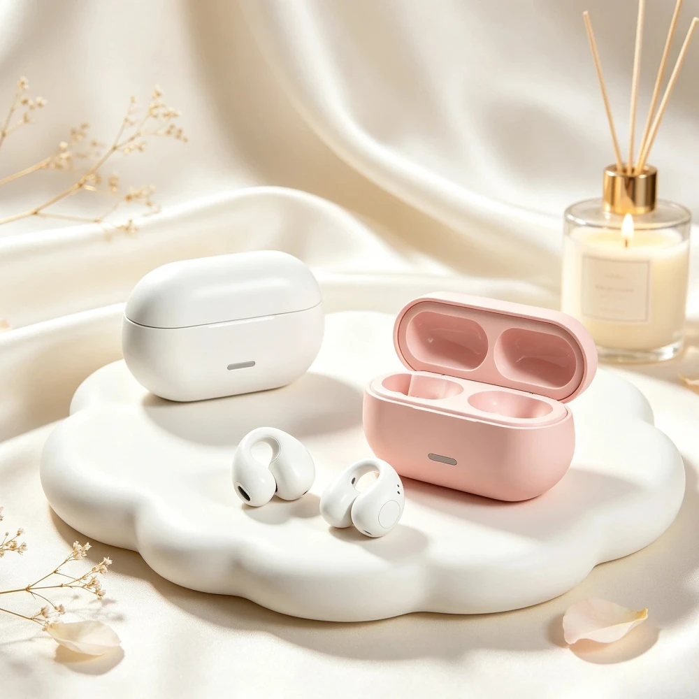 Bluetooth Headphones Wireless Earbuds Professional Bluetooth Headsets Feature Adjustable Headbands for Customized Ergonomic Fits