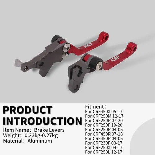 Imagen 2 del producto Palanca de embrague de freno CNC para motocicleta Honda CRF 250 450 R CRF250X CRF 450R 450X CRF450R CRF250R CRF450X CRF150R CRF230F 230 F