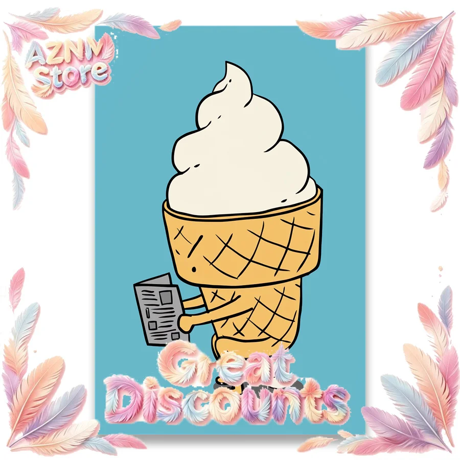 2026 Canvas Painting Decoration Funny Toilet Picture Get Shit Done Ice-Cream Wall Art  Picture Poster Home Decoration