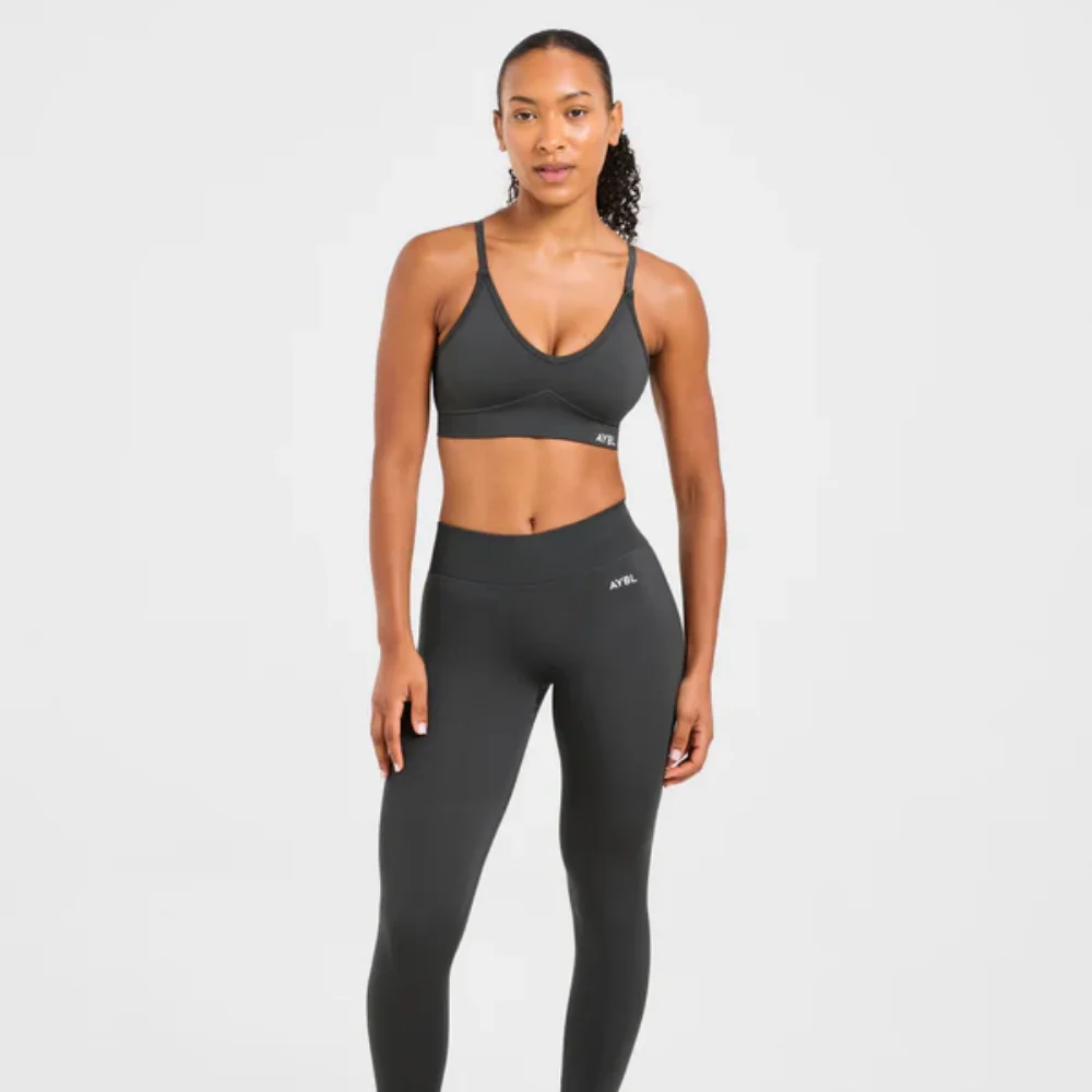 Nahtloser und atmungsaktiver Yoga-BH für Damen, unsichtbare und eng anliegende Yogahose, Fitness- und Lauf-Yoga-BH-Set