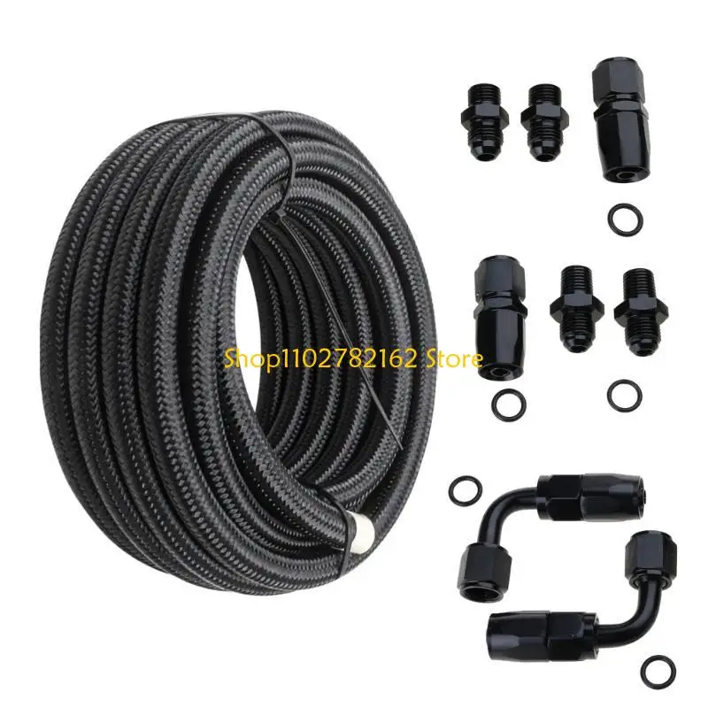 

547B Automatic Transmission Coolers 6AN Hose Line 15Ft Transmission Coolers Hose Fit For 4L60E 4L65E Car Accessories