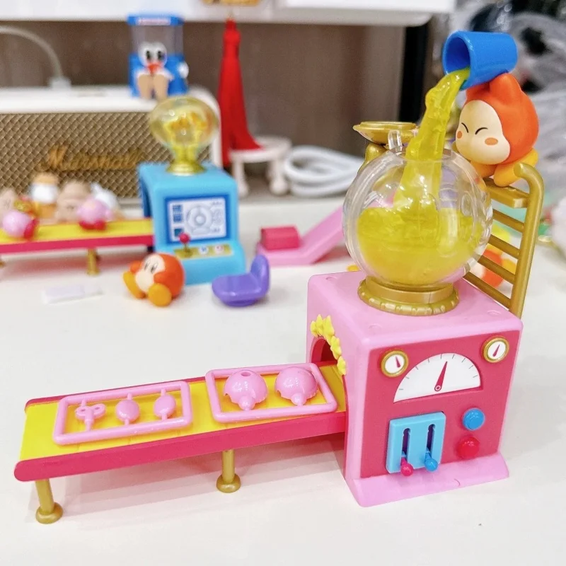 Figurki Re-Ment Waddle Dee's Toy Factory Kirby Blind Box Miniatura Scena Cukierkowa Zabawka Rement Kolekcja Ozdób Prezent dla Dzieci
