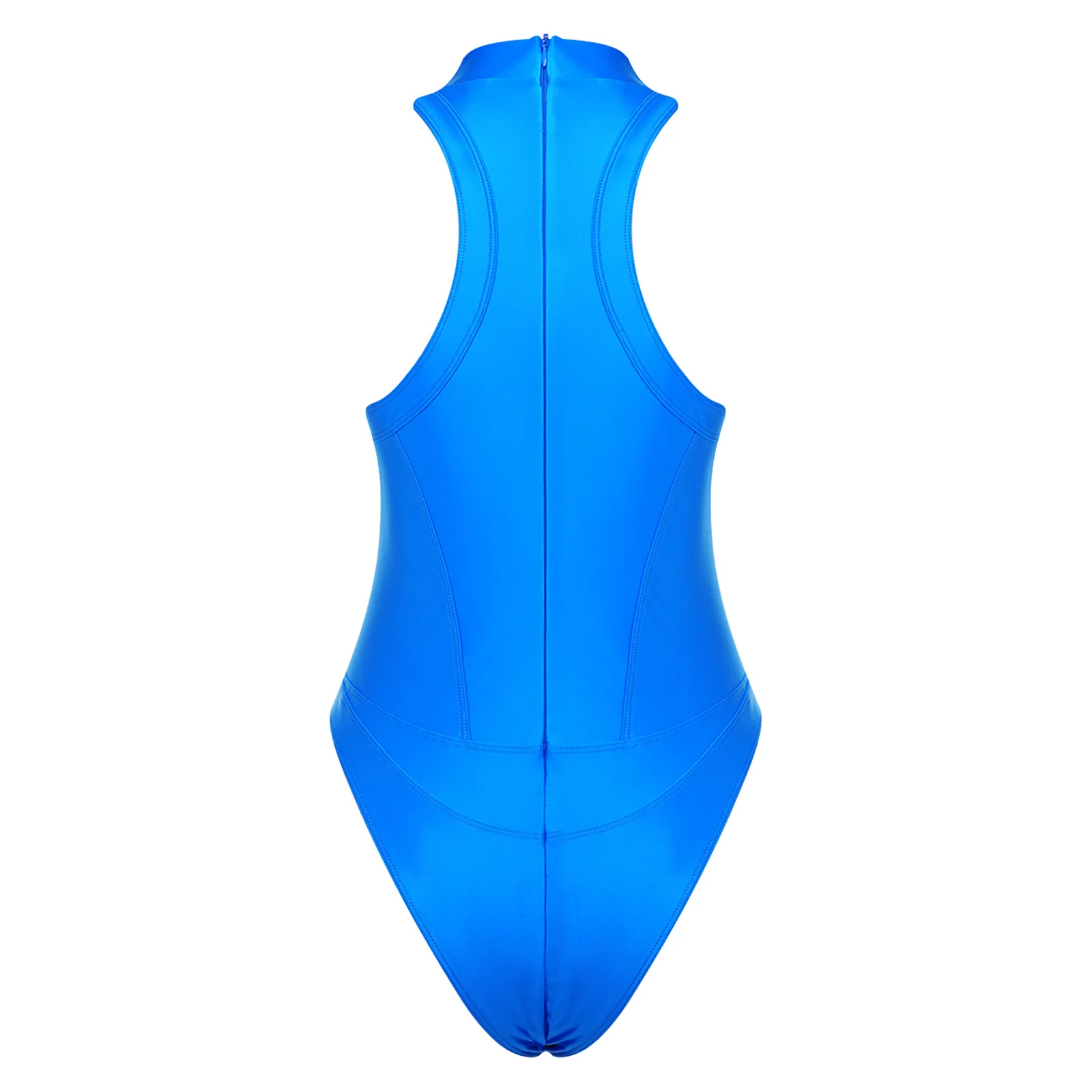 Swimwear for Womens Iridescent Metallic One-piece Bathing Suit Crossing Strap Backless Swimwear Beach Pool Sunbathing Bodysuit
