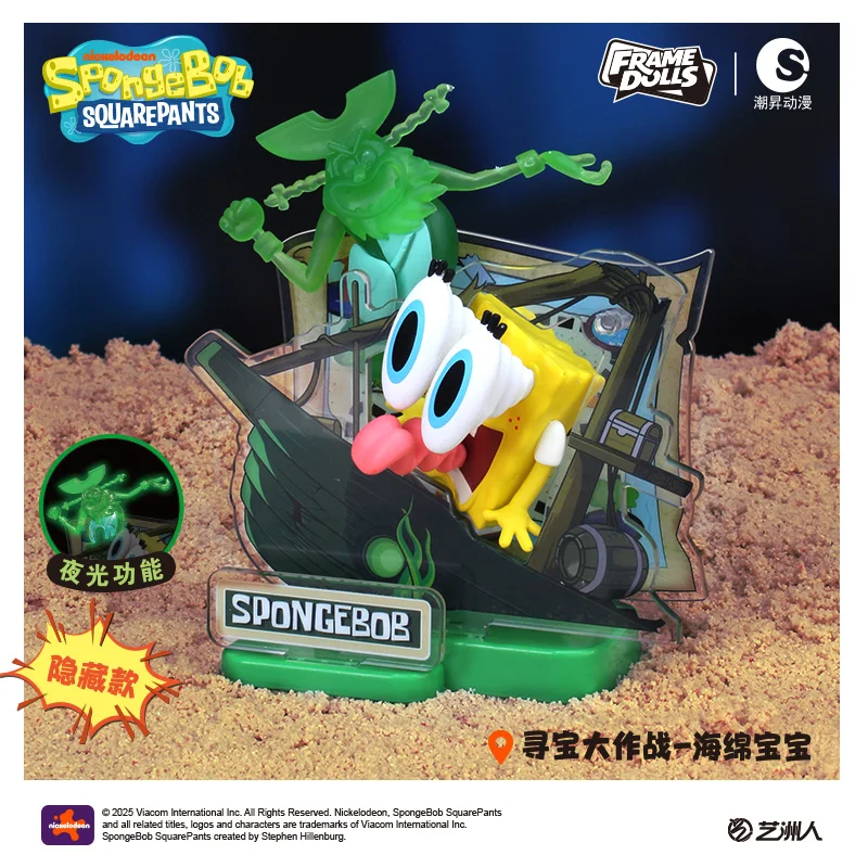 6PCS Spongebob Squarepants Patrick Star Squidward Tentakels Reizen Voor Een Moment Action Figure Blind Box Anime Speelgoed DesktopOrnament