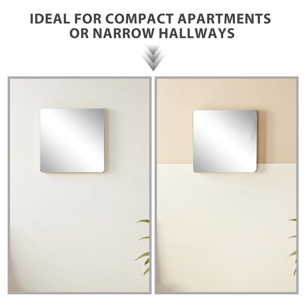 8pcs Self-Adhesive Tiles 20X20Cm Acrylic Mirror Sheets For Wall Diy Decoration Stick On Wall Mirror Bathroom Bedroom Gym Door