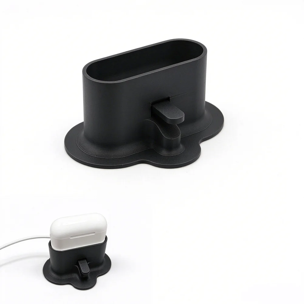 For AirPods Pro 3 Desktop Stand: Stylish & Convenient Push-to-Eject Stand! Measuring 8.7*6*4.1CM, This Desktop Stand Is Designed