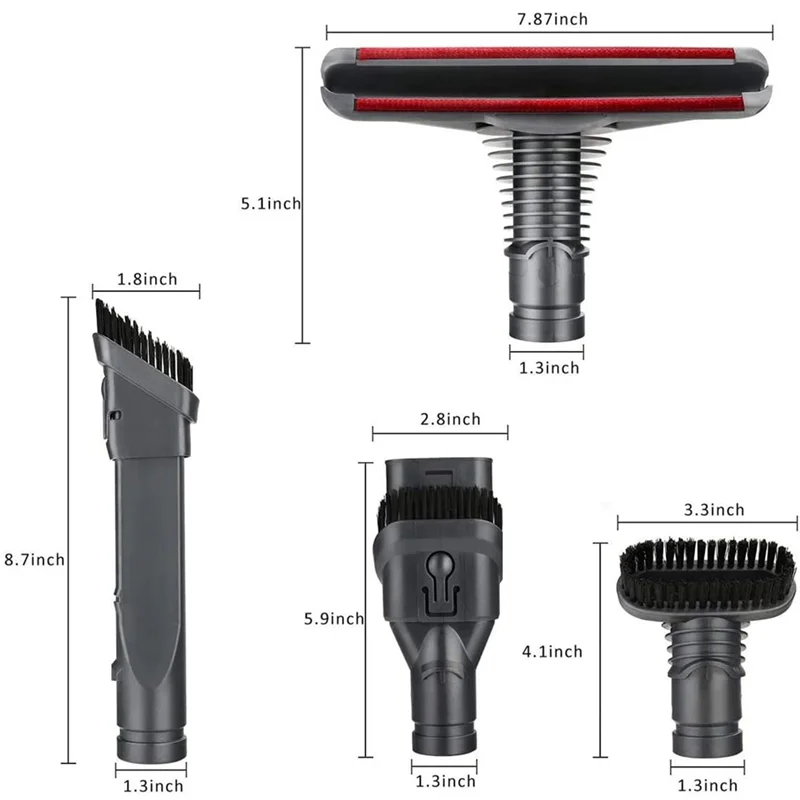 

【Price-Drop!】8 Pack Replacement Attachments Tools Kit For Dyson V6 DC35 DC44 DC58 Attachments Home Cleaning Tools Brush