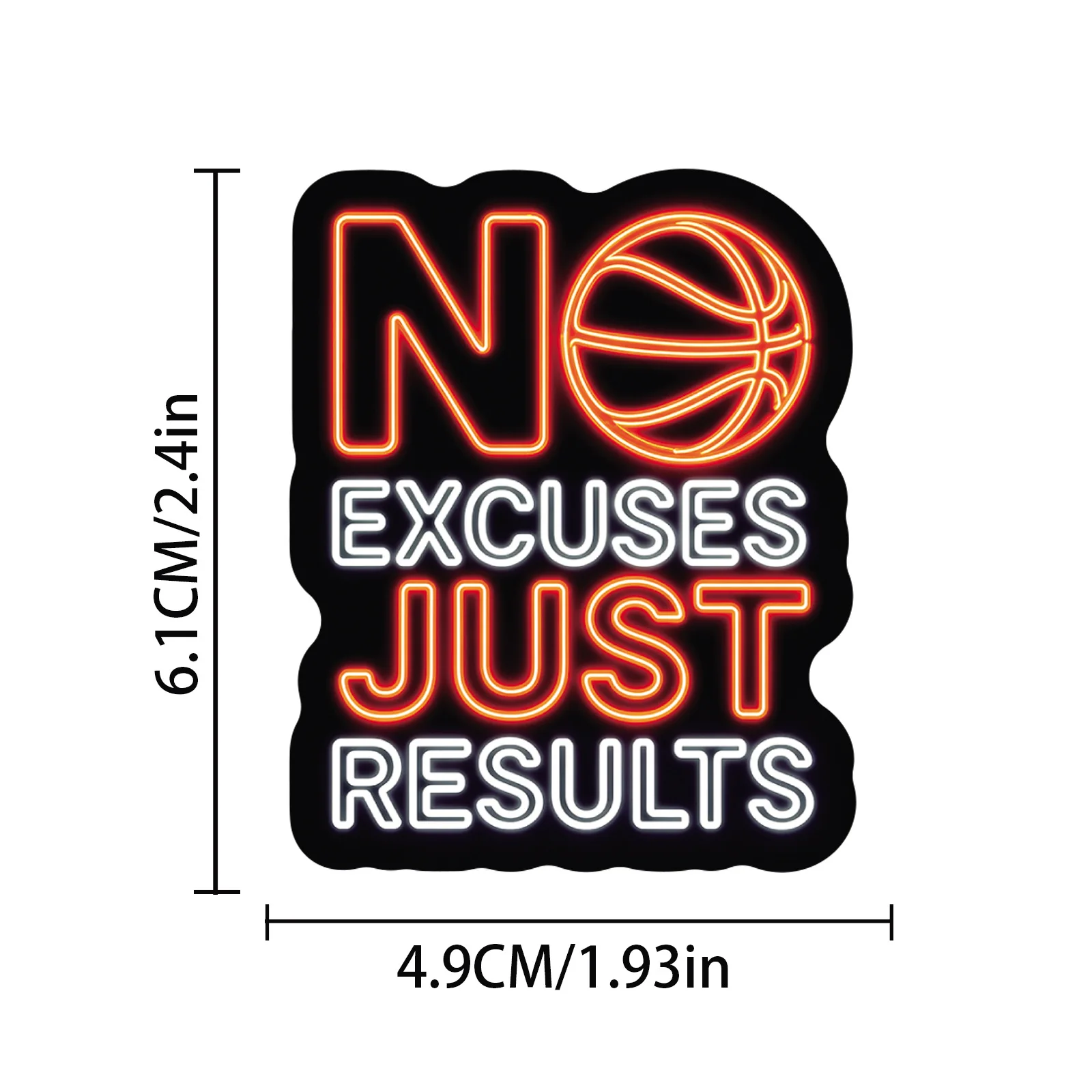 10/30/50PCS Cartoon Neon Motivation Basketball Sport Aufkleber DIY Dekoration Wasserdichte Skateboard Notebook Graffiti Spielzeug