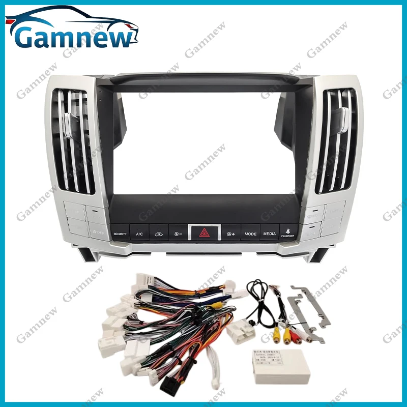 Gamnew 9 Inch Car Stereo Dash Radio Fascia Canbus Box Panel Frame For Toyota Harrier 2003-2012 Lexus RX 2003-2009