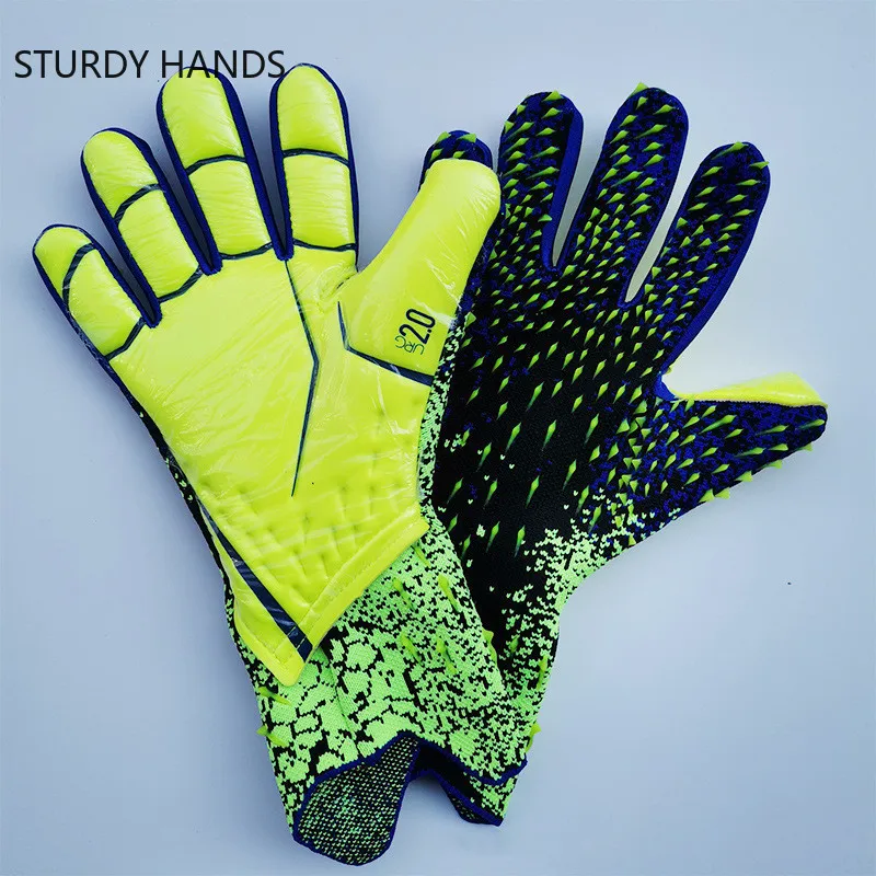 Thicken Non-slip Rubber Gloves Football Goalkeeper Gloves Goalie Soccer Finger Bone Protection Guard Gloves Bicycle Accessories