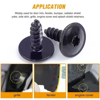 100/20 ks autosvorek, upevňovacích prvků, samořezných šroubů, autopříslušenství pro VW Polo Golf 4 5 6 7 Beetle MK3 MK4 MK5 MK6 Bora CC Passat B6 B5 10 nejlepší prodej Příslušenství pro VW Passat B5 5 - №1