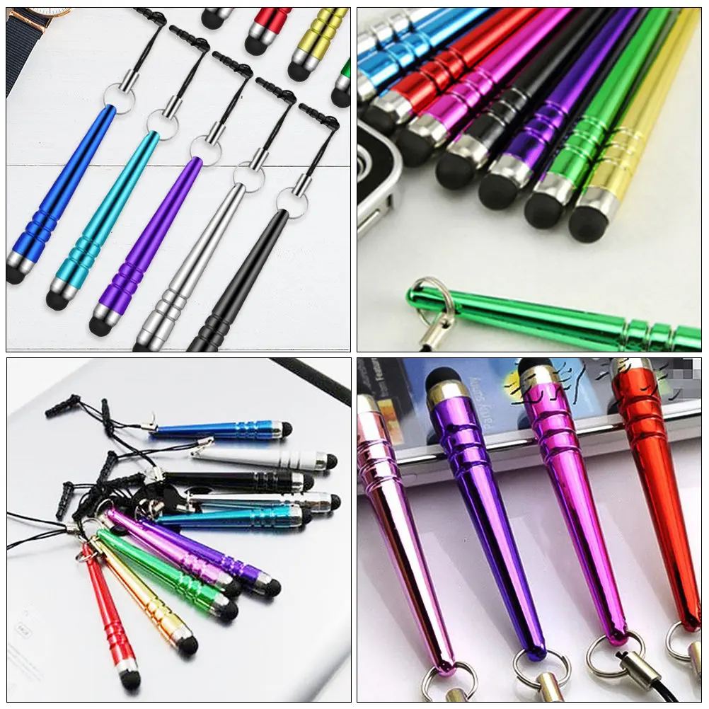 40Pcs Colorful Baseball Bat Shaped Capacitive Stylus Pens 10 Bright Colors 4 Each Universal Touch Screen Stylus for Smartphones