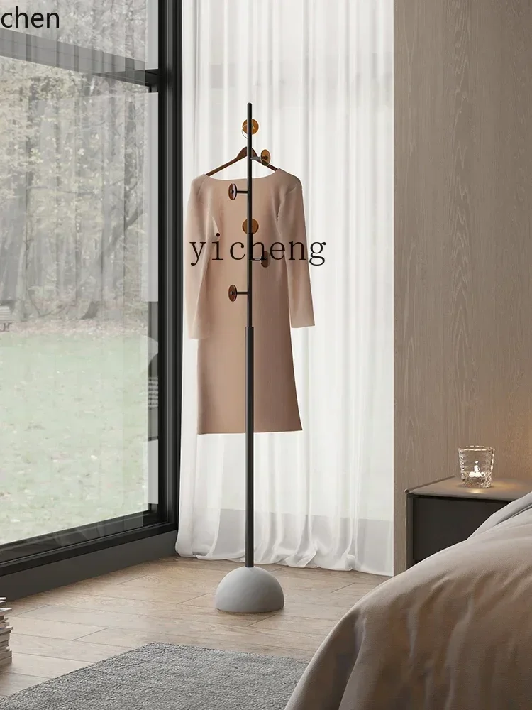 HYS Nordic coat rack floor-to-ceiling bedroom hanger household rack living room simple hanger