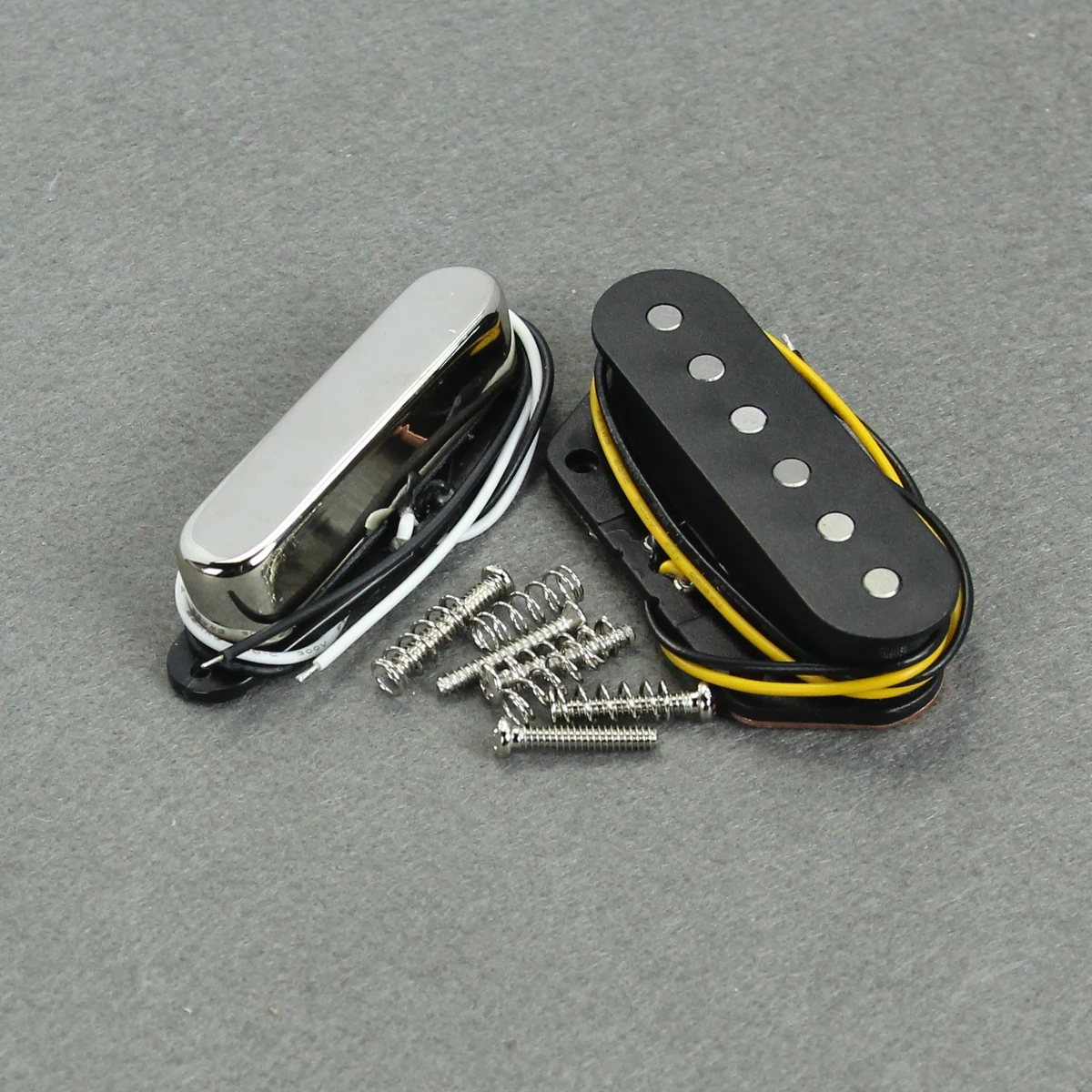 FLEOR 2 Stück Alnico 5 Hals & Brücke TL E-Gitarre Pickup Single Coil Pickups Set Gitarrenteile – Detail 3